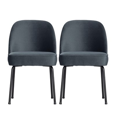 Lot de 2 chaises design en velours- VOGUE BEPUREHOME