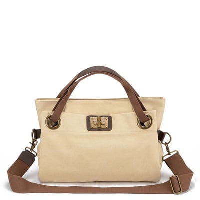 Sac porté épaule en cuir et toile TOBAGO M OH MY BAG