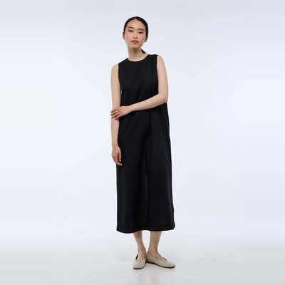 Robe sans manches unie contenant du lin MONOPRIX