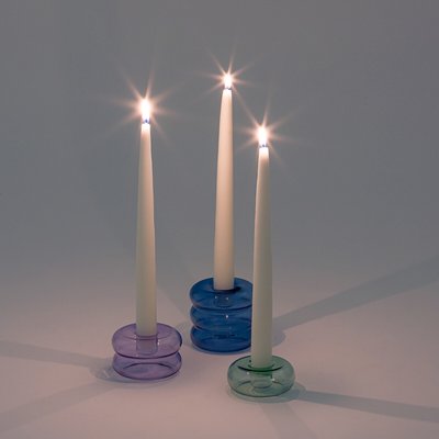 Lot de 3 bougeoirs en verre coloré, Leramo LA REDOUTE INTERIEURS