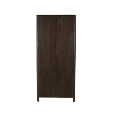 Buffet haut 4 portes en bois de manguier marron 90 cm KASO PIER IMPORT
