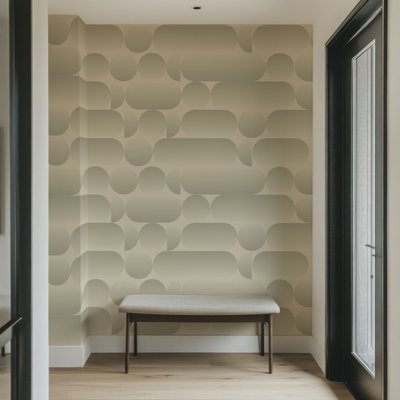 Papier peint panoramique Pulse, Vert 525 x 250cm ACTE DECO