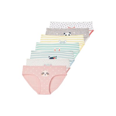 Lot de 7 culottes animaux VERTBAUDET