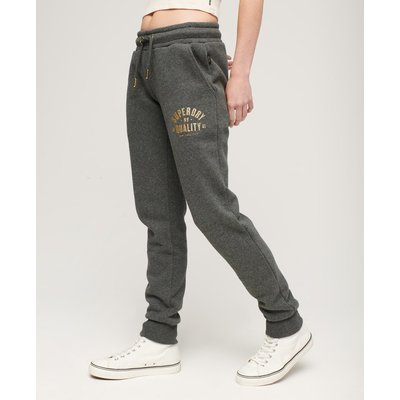 Pantalon de survêtement slim à logo métallisé Luxe SUPERDRY