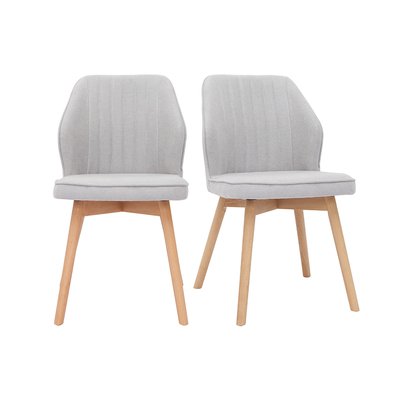 Chaises design en tissu effet velours (lot de 2) FANETTE MILIBOO