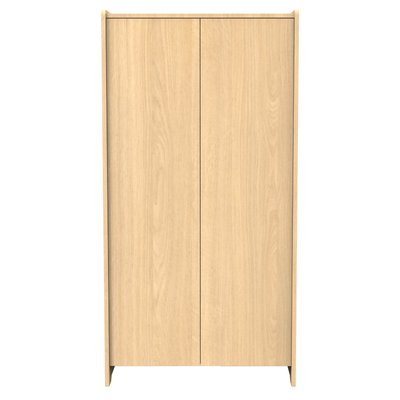 Armoire 2 portes en bois décor chêne miel SAUTHON