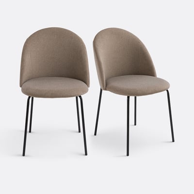 Lot de 2 chaises velours, Nordie LA REDOUTE INTERIEURS