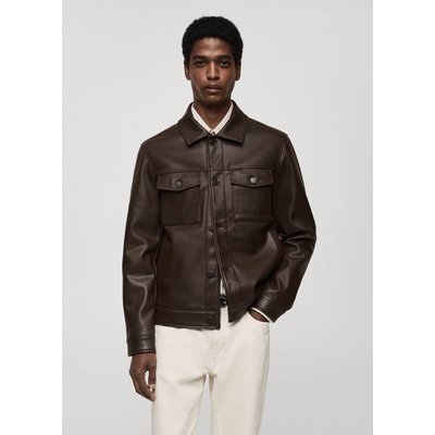 Blouson simili-cuir poches MANGO MAN