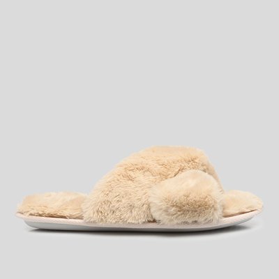 Mules croisées en fausse fourrure MONOPRIX KIDS
