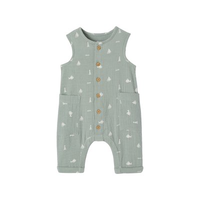 Combinaison en gaze de coton naissance VERTBAUDET
