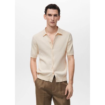 Chemise maille côtelée fine MANGO MAN