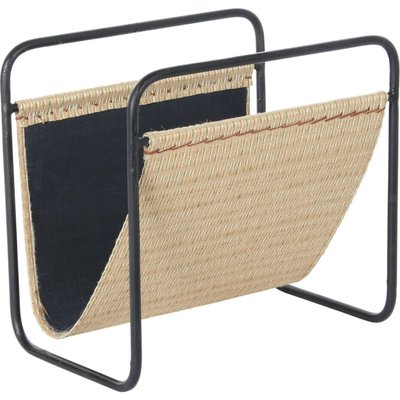 Porte-revues métal rotin naturel style balinais RECOLLECTION