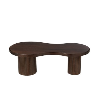 Table basse organique en bois de manguier brun L120 - NUTLEY HELLIN, DEPUIS 1862