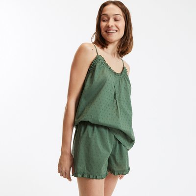 Pyjashort en toile de coton plumetis LA REDOUTE COLLECTIONS