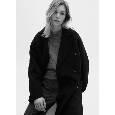 Manteau laine fait main oversize MANGO