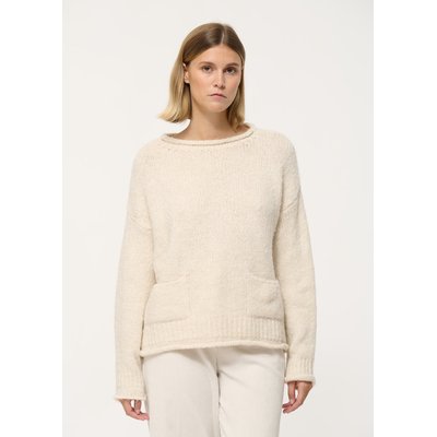 Pull oversize en maille épaisse encolure bateau HUMILITY