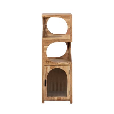 Colonne 1 étagère en bois d'acacia et métal  EMYR MADE IN MEUBLES 