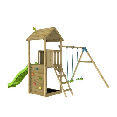 Aire de jeux plateforme toboggan OLIVÈTE TP TOYS