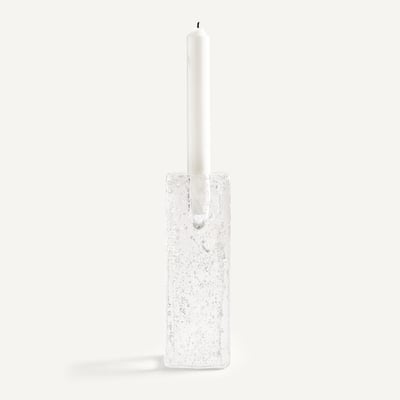 Bougeoir en verre soufflé à la bouche, hauteur 18 cm, CASARE AM.PM
