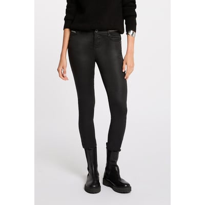 Pantalon slim enduit MORGAN