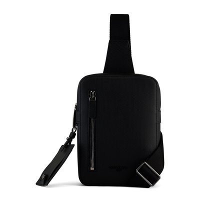 Sacoche sling en cuir monogramme EMILE LE TANNEUR