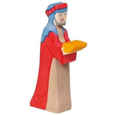 Figurine Crèche de Noël - Gaspard en rouge HOLZTIGER