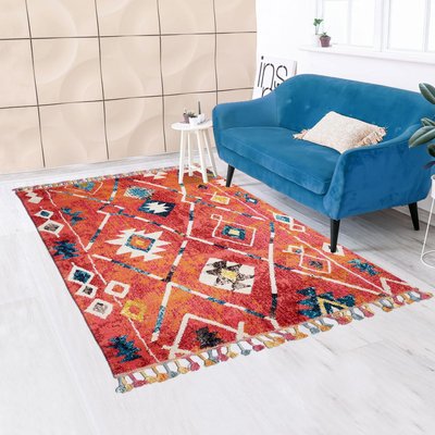 Tapis berbère tissé motifs tribaux BERBAL B UN AMOUR DE TAPIS