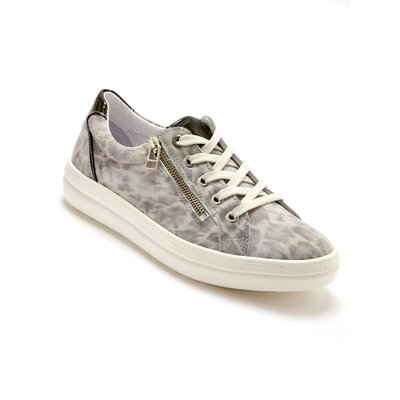 Baskets cuir avec zip et lacets PEDICONFORT