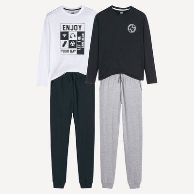 Pack of 2 Pyjamas in Cotton, Gaming Theme LA REDOUTE COLLECTIONS