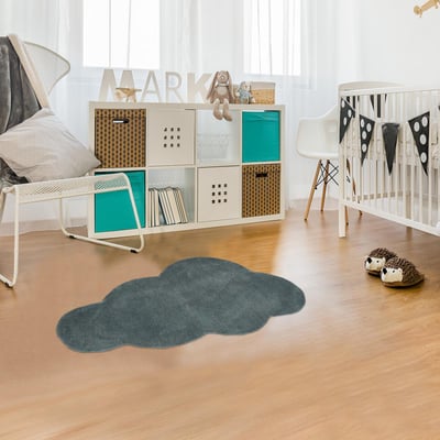 Tapis enfant fait main en coton NUAGE 1 UN AMOUR DE TAPIS