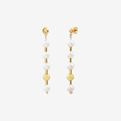 Boucles d'oreilles dorées à l'or fin KIARA CAROLINE NAJMAN