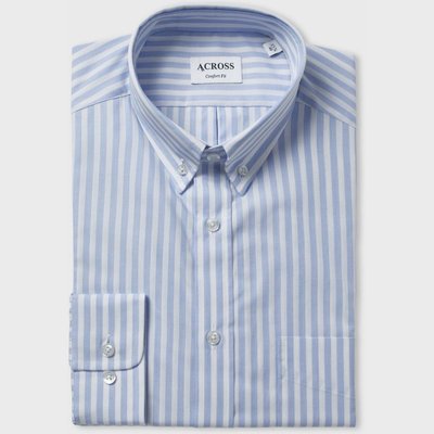 Chemise Confort fit à rayures printanières ACROSS
