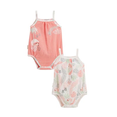Lot de 2 bodies bébé à bretelles CILAOS PETIT BEGUIN