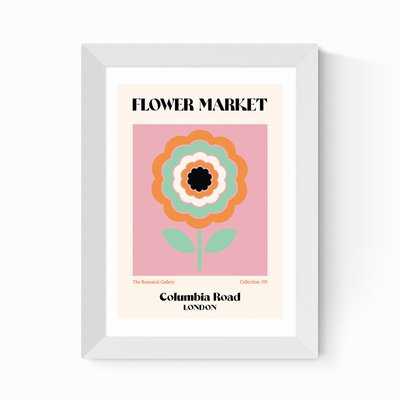 Columbia Road Flower Market by Luxe Poster Co Print EAST END PRINTS