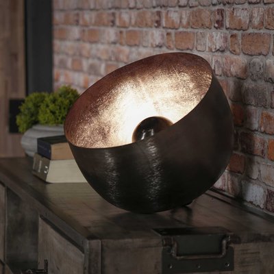 Lampe à poser industrielle cloche noire GM TRIBECA PIER IMPORT