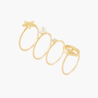 Bague fine,Sets de bagues Gold BALABOOSTE