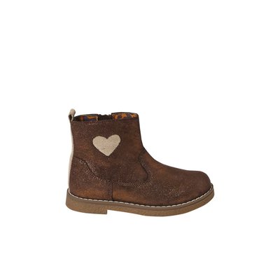 Boots coeur en cuir collection maternelle VERTBAUDET