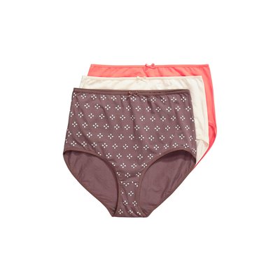 Culottes maxi, lot de 3, motif/uni ULLA POPKEN