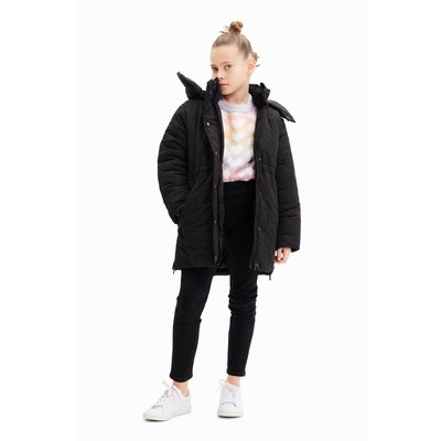 Manteau matelassé cœurs - BLACK - 11/12 DESIGUAL