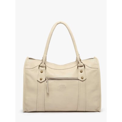 Sac Shopping A4 Cow cuir BASILIC PEPPER