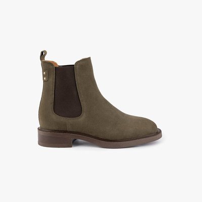 Bottine cuir velours MAXINE MAISON TOUFET