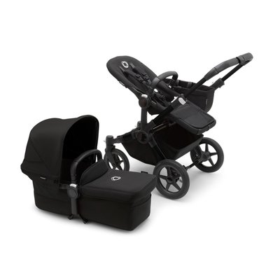 Pack Duo poussette Donkey 5 Mono châssis Noir BUGABOO