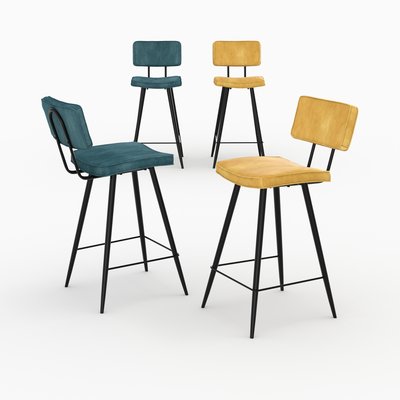 Pack 4 chaises pour îlot central et 66 cm - TEXAS RENDEZ-VOUS DÉCO