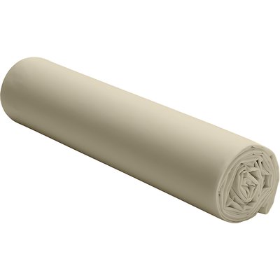 Drap housse percale de coton lavé bonnet 30 cm uni, Elegance BATON ROUGE