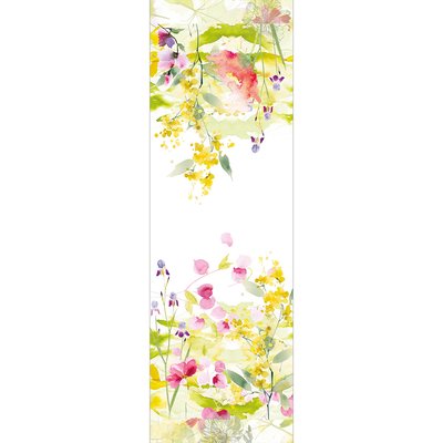 Chemin de table métis lin & coton lavé SOUFFLE FLEURI GARNIER-THIEBAUT