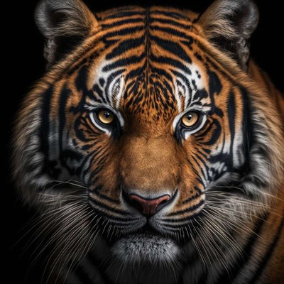 Tableau Mural Zoom Sur Tigre ANIMAUX CEANOTHE