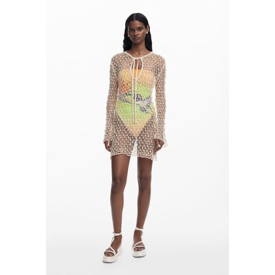 Robe en crochet avec perles DESIGUAL