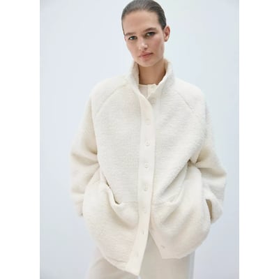 Cardigan effet mouton à boutons MANGO