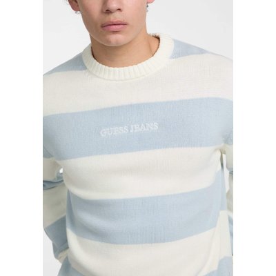 Pull Logo Brodé Rayé GUESS