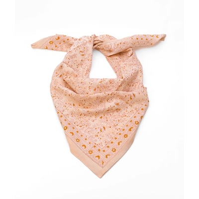 Foulard en coton Sarika poudre BINDI ATELIER
